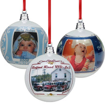 CHRISTMAS ORNAMENTS Personalized Acrylic Unbreakable Photo Ball Christmas Ornament