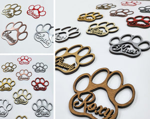 CHRISTMAS STOCKINGS Engraved Paw & Pet Stocking Name Tag: Dog Lover Gift | Cat Christmas | Tree Decor | Personalized Ornament | Hanging Pendant | Gift Tags 2023