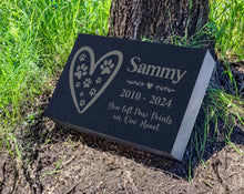 Personalized Pet Memorial Stones, Black Granite Memorial Garden Stone Engraved with Photo, Gifts for Someone Who Lost a Loved One, Dog, Cat