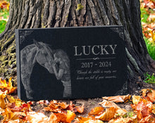 Customizable Granite Pony Horse Memorial: Engraved Headstone w/ Photo, Barn Marker, Burial Plaque Indoor/Outdoor Custom Horse Sympathy Gift