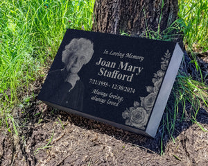 Funeral Tribute Gift - Memorial Service Display - Celebration of Life Keepsake - Cemetery Plot Marker - Gift for Grieving Family - Flowers