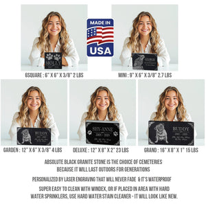 Headstone Grave Marker: Graveyard Headstone | Headstone for grave site | Headstone for Cemetery | Headstone Granite | Headstone w/ Picture