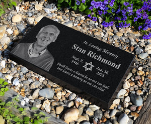 Matzevah Personalized Jewish Grave Marker | Hebrew Yahrzeit Memorial | Star of David Plaque | Shiva Gift | Jewish Monuments | Magen David