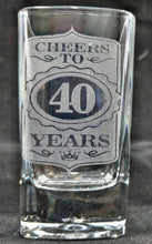 BIRTHDAY GIFTS 21st Birthday Shot Glass  Cheers to 21 Years Glass Custom Engraved Birthday Party Favor Present Guests 30th 40th 50th 60th 70th 80th Custom