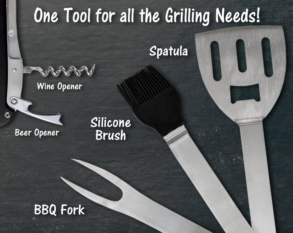 BBQ Set, BBQ Grill Tool Set, Personalized Barbecue Set, Grilling Tools,  Christmas Gift, Grilling Gifts, Custom Grilling Set, Gift for Him 