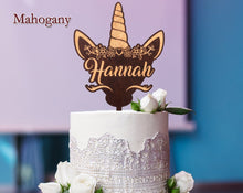 BIRTHDAY GIFTS Unicorn Cake Topper Personalized Cupcake Happy Birthday Party Decorations Favors for Baby's First Girsl Boys Gender Reveal Mom to be gift