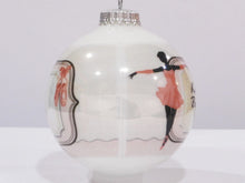 CHRISTMAS ORNAMENTS Custom Ballerina Christmas Ornament  -  Pink and White Elgantly Personalized for Ballerinas