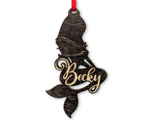 CHRISTMAS ORNAMENTS Mermaid Christmas Ornament Personalized Customized Wood Mermaid Decor Birthday Christmas Party Gift for Women Girls Love Mermaids at Heart