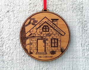 CHRISTMAS ORNAMENTS Our NEW Home Ornament New House Ornament Personalized Christmas Ornament Personalized Housewarming Gift Home Sweet Home House Ornament