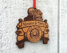 CHRISTMAS ORNAMENTS Personalized Just Married Ornament with Date Names Wedding Car Ornament Gift Wedding Gift Our First Christmas Gift Couples Newlywed Bride