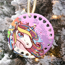 CHRISTMAS ORNAMENTS Personalized Unicorn Christmas Ornament Be Magical Christmas Girl Gift Idea Christmas Tree Decor Unicorns for Girls Pink Sweet Customized