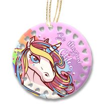 CHRISTMAS ORNAMENTS Personalized Unicorn Christmas Ornament Be Magical Christmas Girl Gift Idea Christmas Tree Decor Unicorns for Girls Pink Sweet Customized