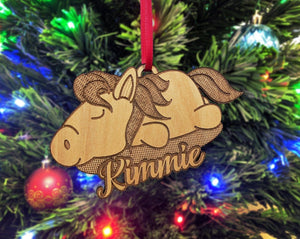 CHRISTMAS ORNAMENTS Rustic Horse Country Western Equestrian Decoration Wooden Animal Horses Charm Christmas Ornament Hanger Custom Etched Gift for Best Friend