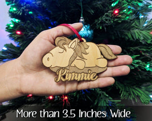 CHRISTMAS ORNAMENTS Rustic Horse Country Western Equestrian Decoration Wooden Animal Horses Charm Christmas Ornament Hanger Custom Etched Gift for Best Friend