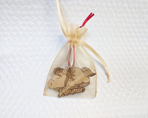 CHRISTMAS ORNAMENTS Rustic Horse Country Western Equestrian Decoration Wooden Animal Horses Charm Christmas Ornament Hanger Custom Etched Gift for Best Friend