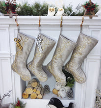 CHRISTMAS STOCKINGS 20" Luxury Sequin Snowflake Stocking