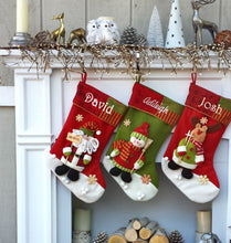 CHRISTMAS STOCKINGS Children's Santa 3D Stocking with Free Personalization