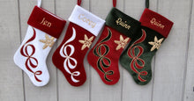 CHRISTMAS STOCKINGS Embroidered Stockings - Velvet Christmas Applique - Custom Personalized - Available in Different Colors