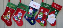 CHRISTMAS STOCKINGS Personalized Holiday Cat Christmas Stocking - Santa Claws Cat Stocking Design Holding Christmas Ornament