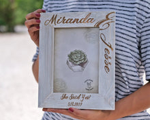 COUPLES GIFTS Barn Wood Personalized 5x7 Picture Frame Engagement Wedding Anniversary Him Her Gift Idea Present Couple Minimalist Coastal Whitewash