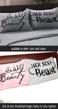 COUPLES GIFTS His Wild Beauty Her Sexy Beast Pillow Cases Couples Pillowcases Sexy For Him Her Boyfriend Girlfriend Husband Wife His Hers Beauty and Beast