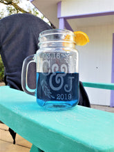 COUPLES GIFTS Personailzed Wreathe Initial Set of 2 Wedding Table Decorations Wedding Guest Favors Custom Engaged Proposal 1 Year Anniversary Unique Mugs