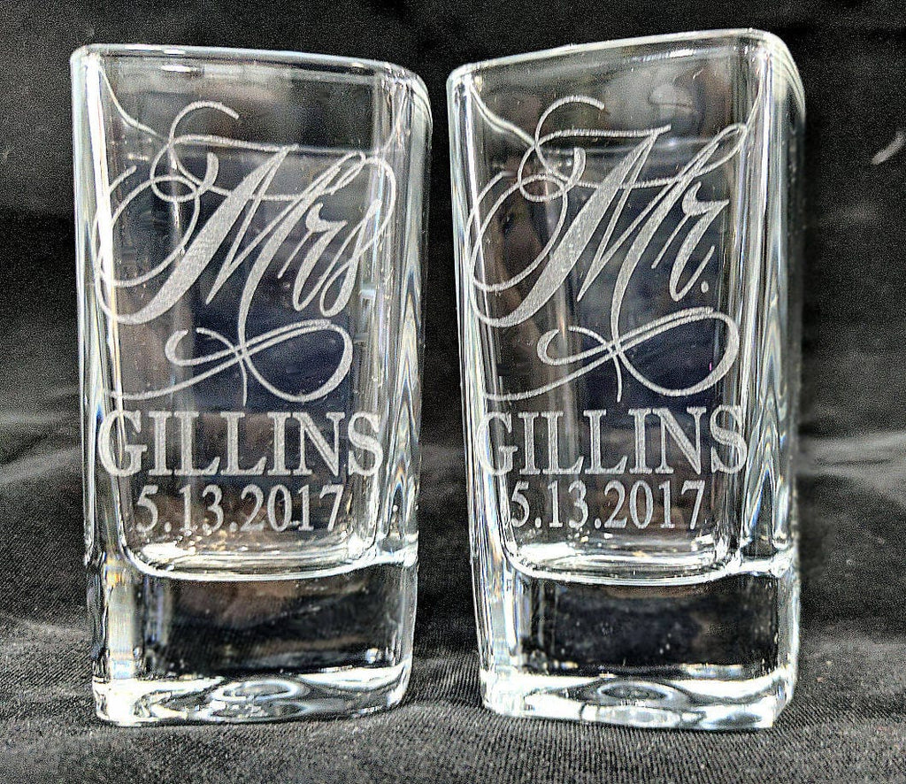 Squared Double Personalized Shot Glass - On Sale - Bed Bath & Beyond -  17806742