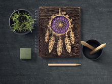 Custom Journals Dream Catcher Wooden Cut Journal Engraved Teen Notebook Back to School Womens Mens Sketchbook Wedding Bridal Shower Birthday Gift Wood