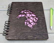 Custom Journals Unicorn Journal for Girls Boys Cocoa Wooden Notebook for Women Men Travel School Writting Sketchbook Graduation Teen Birthday Diary Gift