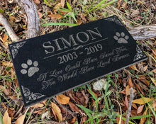 Custom Memorials Classic Paws Design for Cat or Dog | Memorial Marker