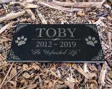 Custom Memorials Classic Paws Design for Cat or Dog | Memorial Marker