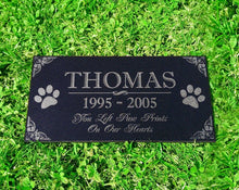 Custom Memorials Classic Paws Design for Cat or Dog | Memorial Marker