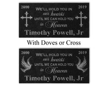 Custom Memorials Dove or Cross | Memorial Plaque