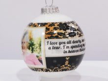 Custom Memorials Memorial Christmas Ornament | Photo Ball