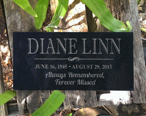 Custom Memorials Simple In Memory of | Headstone Memorial Marker Personalized