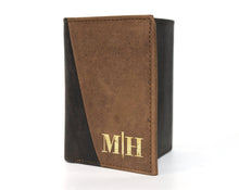 FOR DAD & GRANDPA Bifold Monogrammed Personalized Leather Mens Wallet RFID Blocking Boyfriend Birthday Gift 1 Year Anniversary Gifts for Him Travel for Women