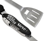 FOR DAD & GRANDPA Grill Master Dad Daddy Fathers Day BBQ Multi Tools Kit Father of Bride Groom Gift Idea Best Cook Chef Ever Birthday Anniversary Husband Idea