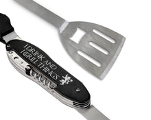 FOR DAD & GRANDPA I Drink and Grill Things GOT Grilling Master Fathers Day Gift Best Cook Chef Dad BBQ Man Woman Multi Barbecue Lover Tool Set