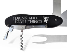 FOR DAD & GRANDPA I Drink and Grill Things GOT Grilling Master Fathers Day Gift Best Cook Chef Dad BBQ Man Woman Multi Barbecue Lover Tool Set