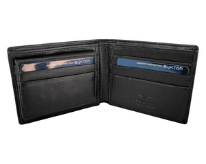 FOR DAD & GRANDPA Initial Custom Laser Engraved Wallet Fathers Day Gift Unique Personal Gifts for Moms Leather Bifold Black 30th Birthday Idea for Brother