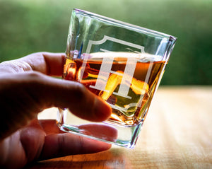 FOR DAD & GRANDPA Scotch Engraved Whiskey Decanter Engraved Sets for Groomsman Wedding Party Custom Bourbon Vintage Birthday Gift Monogrammed Glasses for Dad