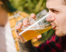 FOR DAD & GRANDPA The Man The Myth The Legend Personalized Pub Glass Engraved Macho Man Husband The Legend Has Retired Man Cave for Him Grandpa Big Brother