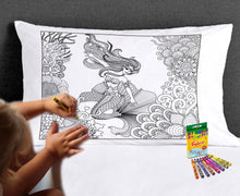 FOR KIDS & BABIES Coloring Pillowcase Mermaid Bedding Child Better then Adult Coloring Book Color in your Own Birthday Christmas Gift for Kids Sleepover Party