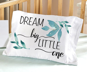 FOR KIDS & BABIES Dream Big Little One Crib Nursery Decor Baby Gifts for Boys Girls Toddler Travel Pillow Case Toddler 13x18 Baby Shower Christening Baptism