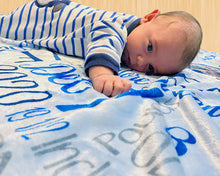 FOR KIDS & BABIES Personalized Baby Blanket Satin Trim Super Soft Pink Girl Blue Boy Receiving Blankets Stroller Fleece Nursery Baby Shower Gift Birth Stats