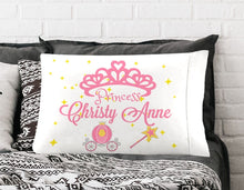 FOR KIDS & BABIES Princess Pillowcase- Personalized for a Girl who loves Fairy Tales, Magic, Princess Pink gift idea,girls room pink decor bedding gifts