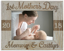 FOR MOM & GRANDMA First Mothers Day Personalized Mommy and Me Picture Frame Mother Daughter Gift for Godmother Baby Shower Gift Idea Custom Engraved Frames