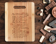 FOR MOM & GRANDMA Handwritten Recipe Gift Engraved onto Cutting Board Favorite Family Grandmas Recipe for Mom Handwriting Kitchen Decor Custom Photo Tranfer