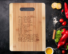 FOR MOM & GRANDMA Handwritten Recipe Gift Engraved onto Cutting Board Favorite Family Grandmas Recipe for Mom Handwriting Kitchen Decor Custom Photo Tranfer