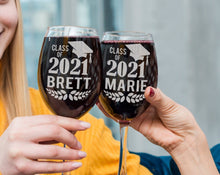 GRADUATION Class of 2022 Custom Engraved Stem Wine Glass Graduation Party Favors Graduate She Did It! Celebration Grad Gift from Mom Dad Mastered It!